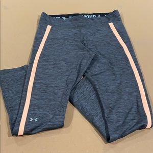 XL Under Armour Winter Leggings Salmon and Grey
